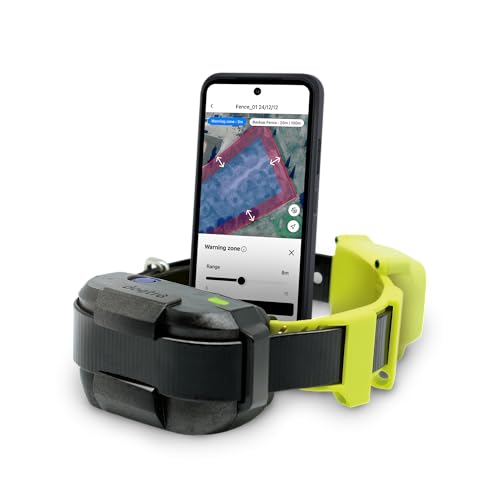 Dogtra GPS Fence – No Subscription, Custom Wireless Dog Fence with App, Smart Guidance & Return Reminder Tone/Vibration/Correction, IPX9K Waterproof Rechargeable Collar, Safe Freedom for Dogs 35 Lbs+
