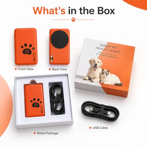 Clvior Smart Dog Health Monitor Collar with App Tracking