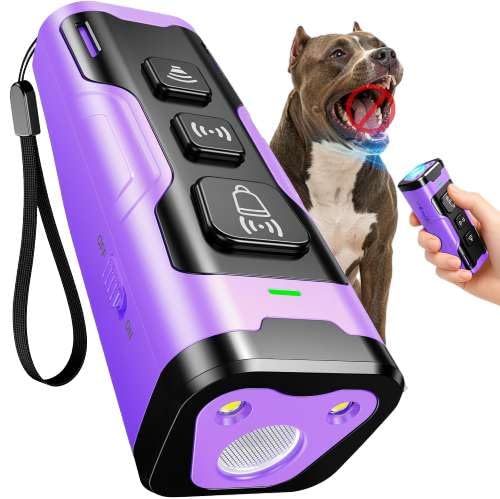 QVNNVQ Ultrasonic Anti-Bark Dog Deterrent with 50FT Range