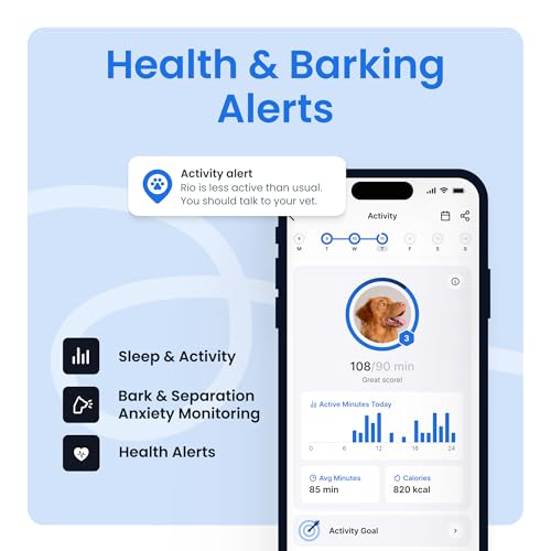 Tractive Smart Dog GPS Tracker with Virtual Fence & Health Monitoring