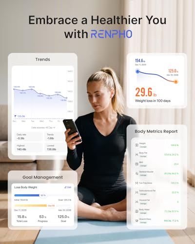 RENPHO Elis 1 Smart Body Scale with BMI & 13 Health Metrics