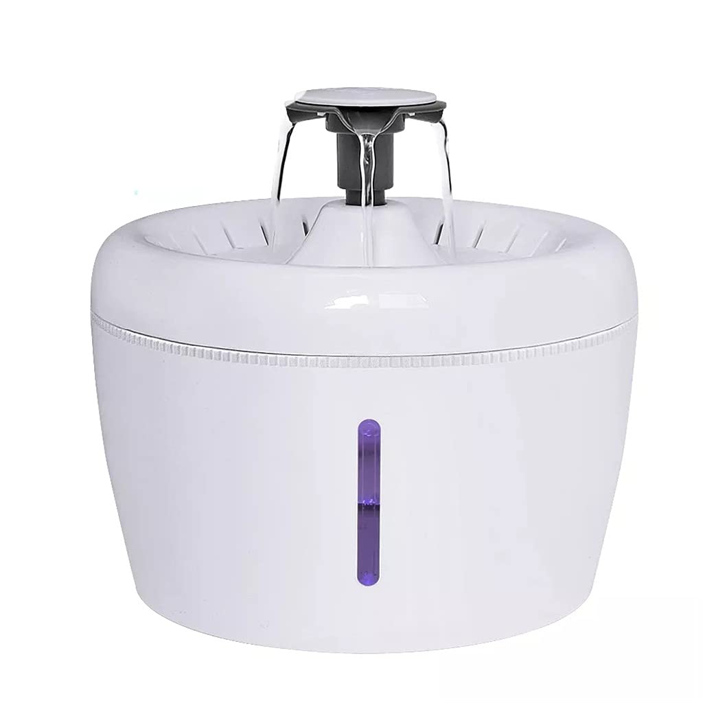 GHDVGHC Pet Water Fountain Automatic Dispenser Feeder Bowl LED Light Smart Dog Drinking