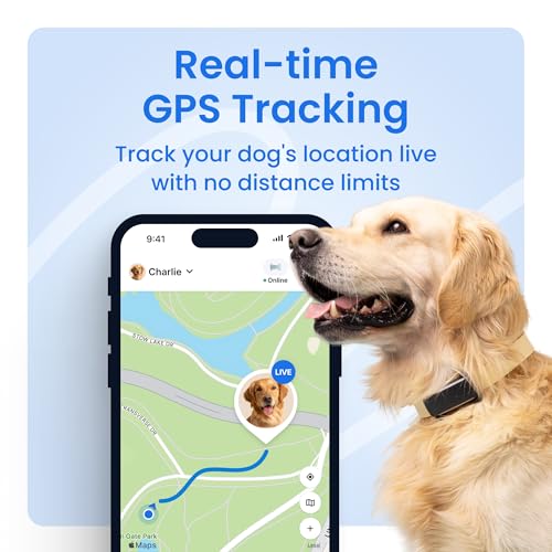 Tractive Smart Dog GPS Tracker with Virtual Fence & Health Monitoring