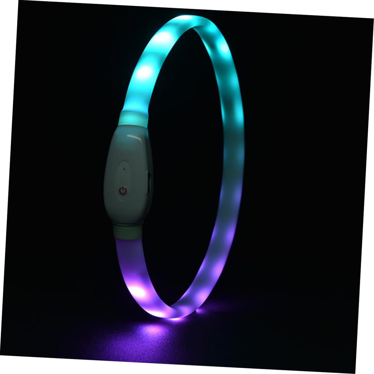 2 Sets Pet Glow Collar Basic Dog Collars Dog Glowing Pet Necklace LED Puppy Puppy