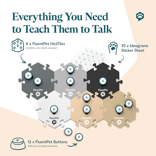 FluentPet Talking Button Kit for Interactive Pet Training