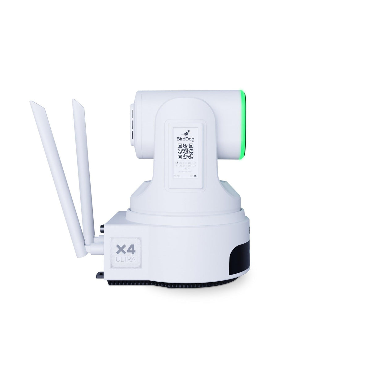 BirdDog X4 Ultra: Ultimate Wireless Camera with NDI HX3 Portable Power AI Control and Flexibility in Live Production (White)