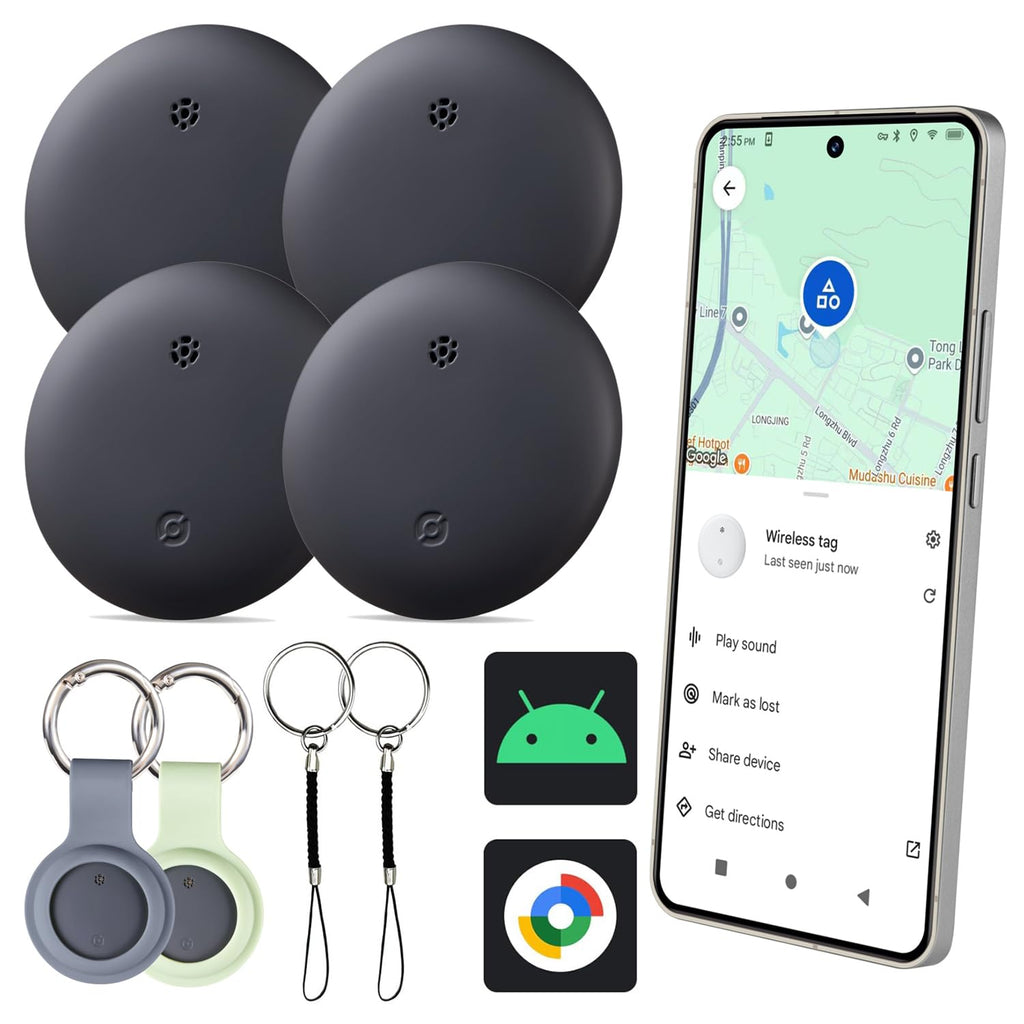 Bestray 4-Pack Bluetooth Tracker Tags for Android Find Hub