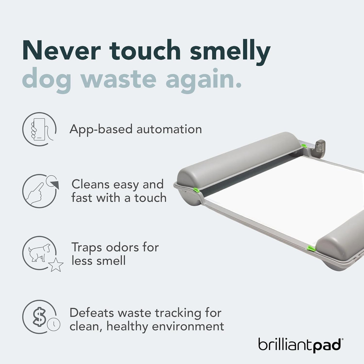 BrilliantPad Self-Cleaning Indoor Dog Potty System