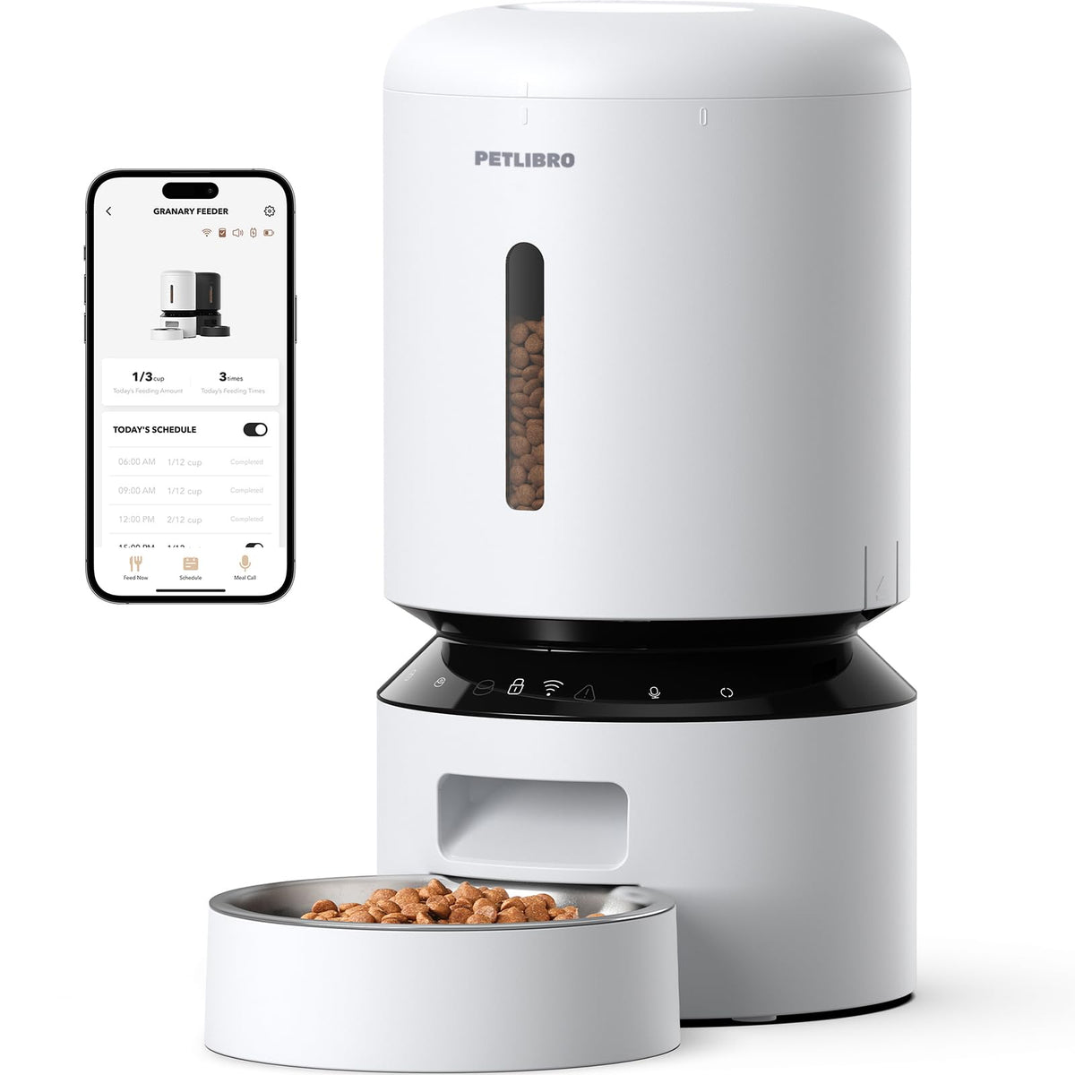 PETLIBRO Automatic Cat Feeder, 5G WiFi Automatic Dog Food Dispenser with Freshness Preservation, 5L Timed Pet Feeder with Low Food Sensor, Up to 10 Meals Per Day