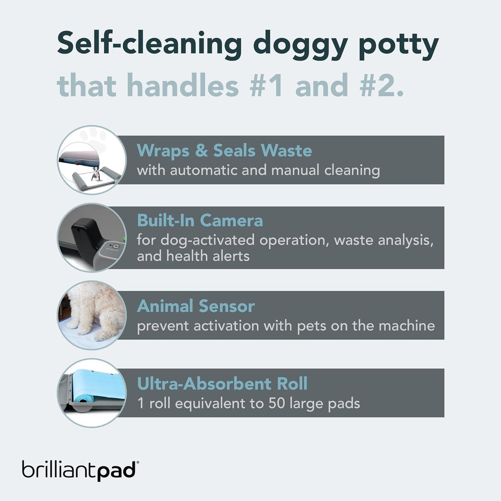 BrilliantPad Self-Cleaning Indoor Dog Potty System