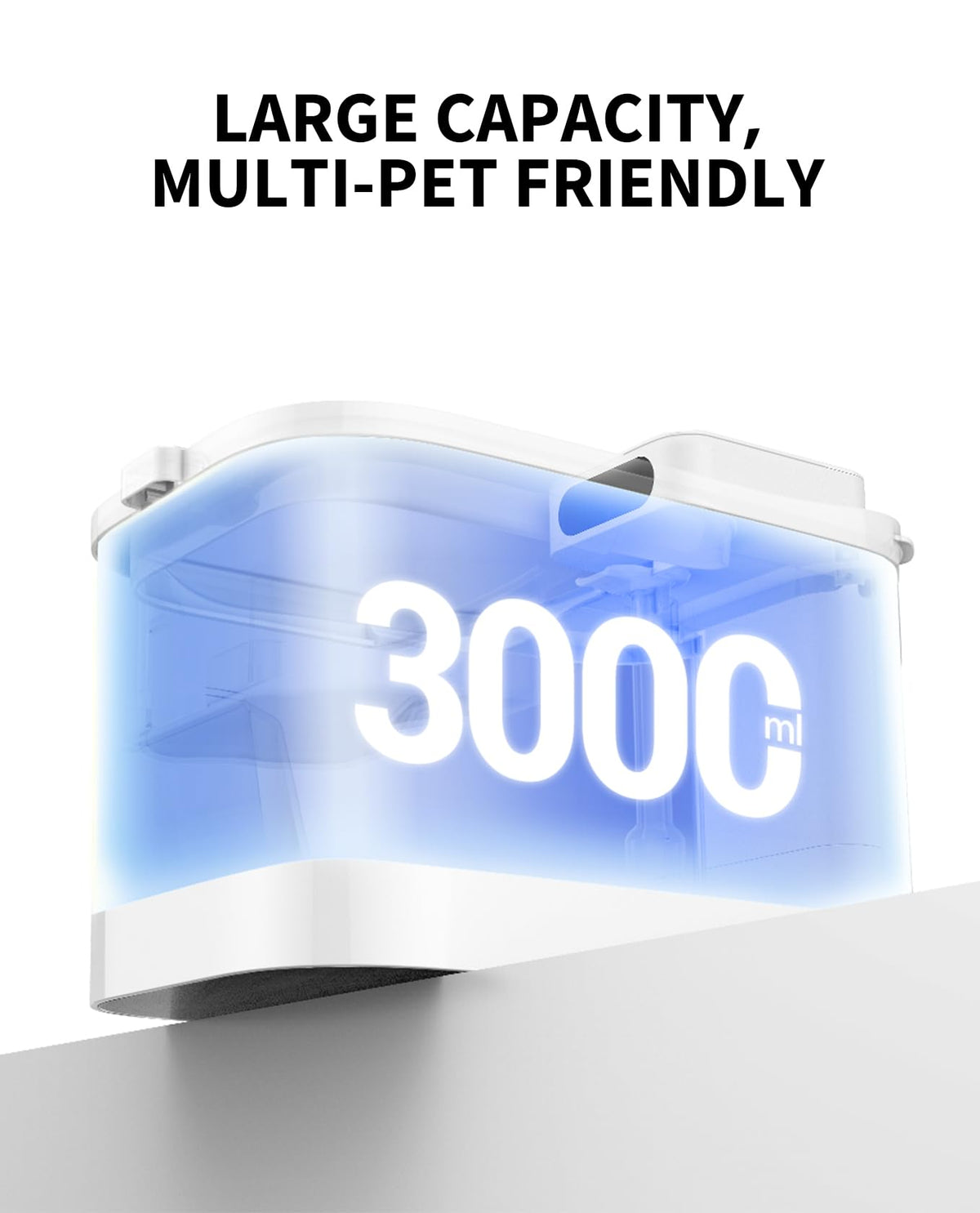 PETKIT EVERSWEET MAX Cordless Cat Water Fountain with Motion Sensor, 101 oz/3L Pet Fountain for Cats Dogs Inside, Automatic Cat Water Dispenser Battery Operated