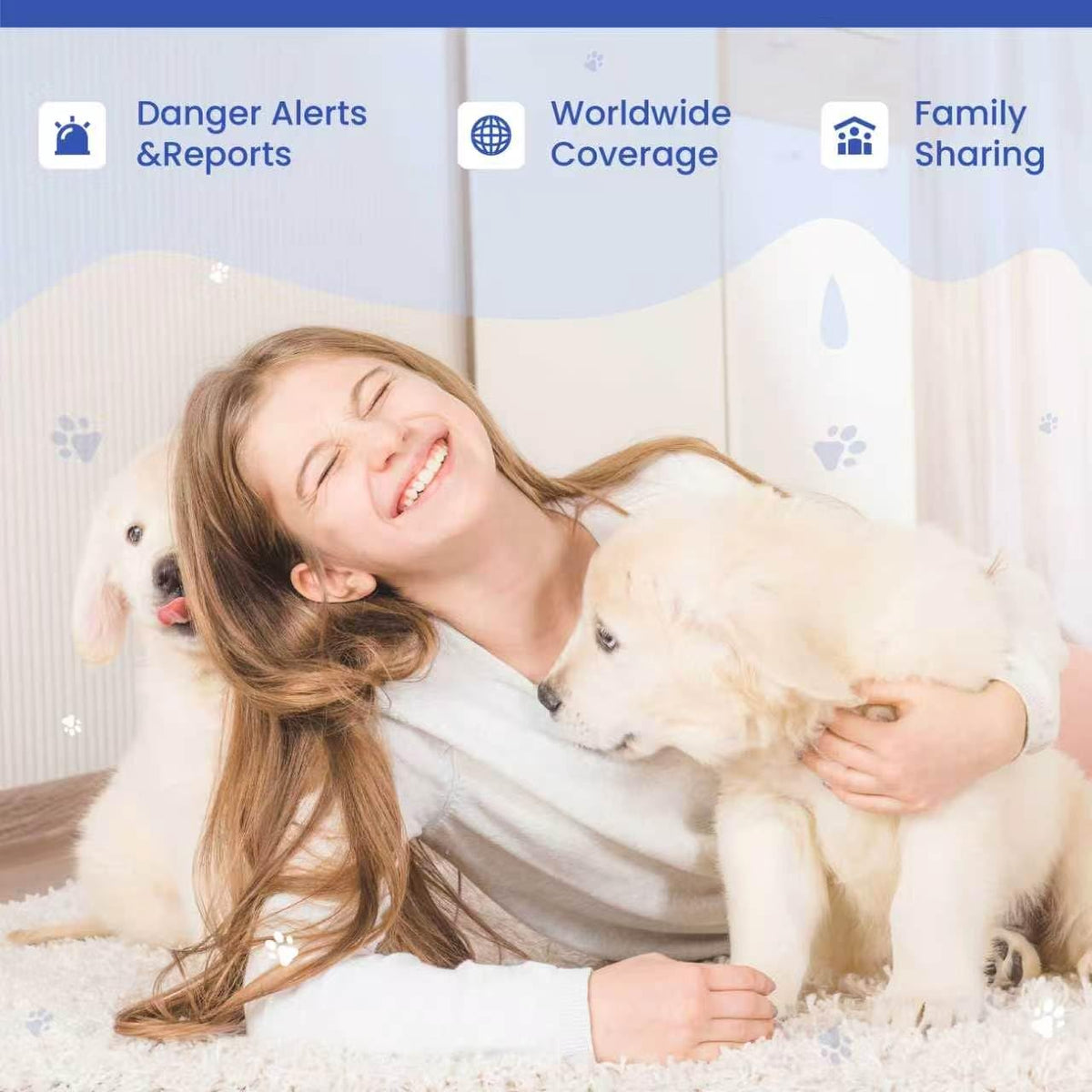 Real-Time Smart GPS Pet Tracker with 1-Month Subscription