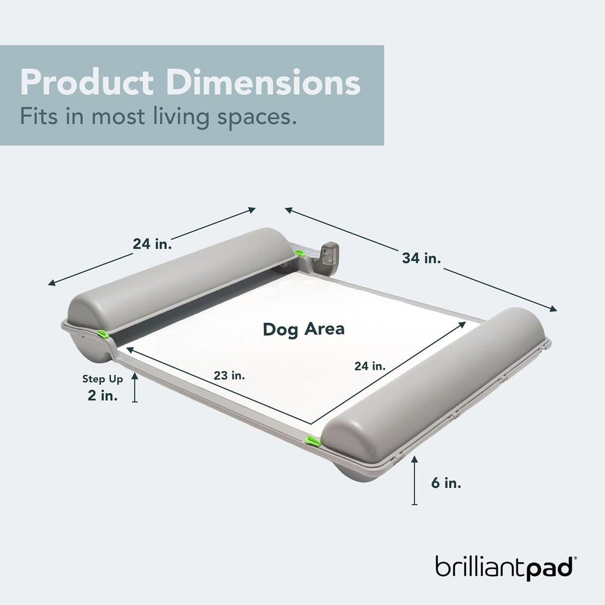 BrilliantPad Self-Cleaning Indoor Dog Potty for Puppies & Small Dogs