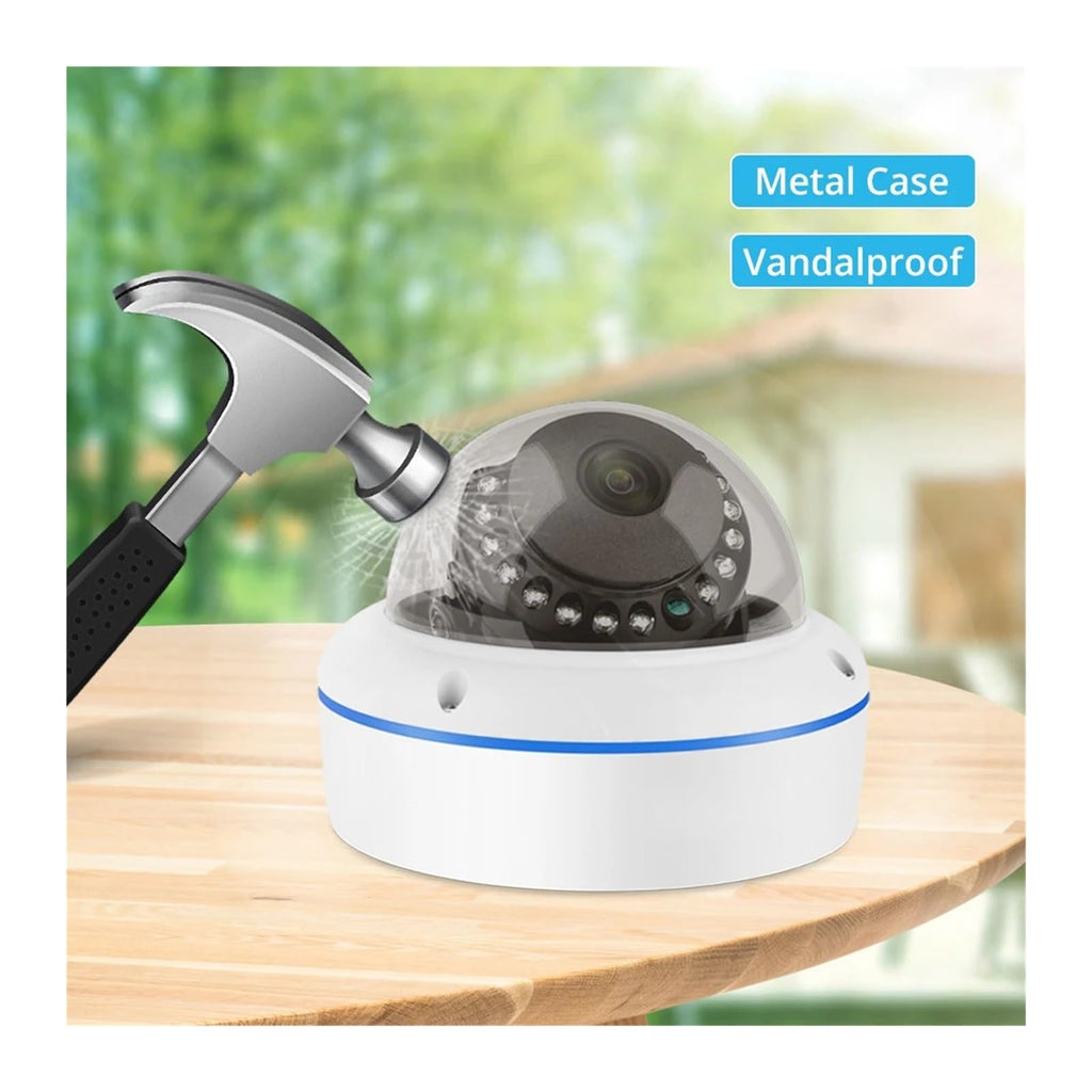 FMDARJXWHCP 8CH 5MP PoE Security Camera System with 6 Cameras