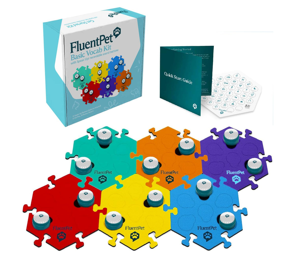 FluentPet Talking Button Kit for Interactive Pet Training