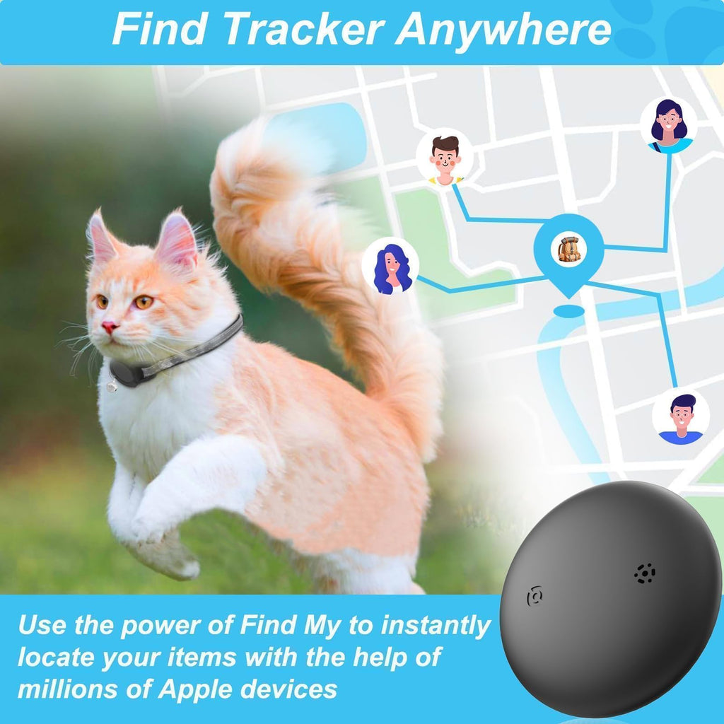Smart Cat GPS Tracking Collar with Bluetooth for iOS & Android