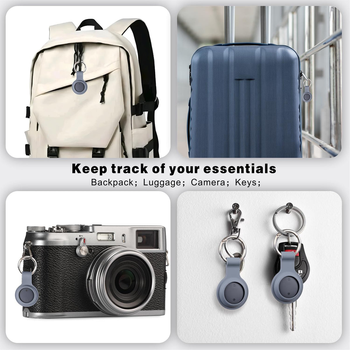Bestray 4-Pack Bluetooth Tracker Tags for Android Find Hub