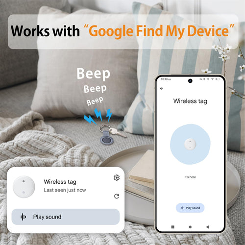 Bestray 4-Pack Bluetooth Tracker Tags for Android Find Hub