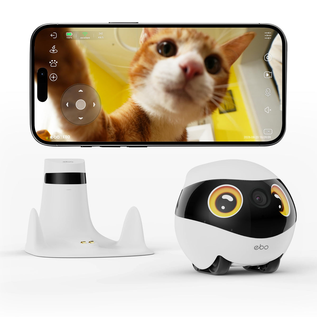 Enabot EBO SE 2 Home Robot Camera: 2K Mobile FamilyBot Pet Companion