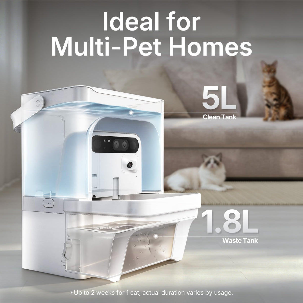 PETKIT Eversweet Ultra Smart Cat Water Fountain with AI Camera