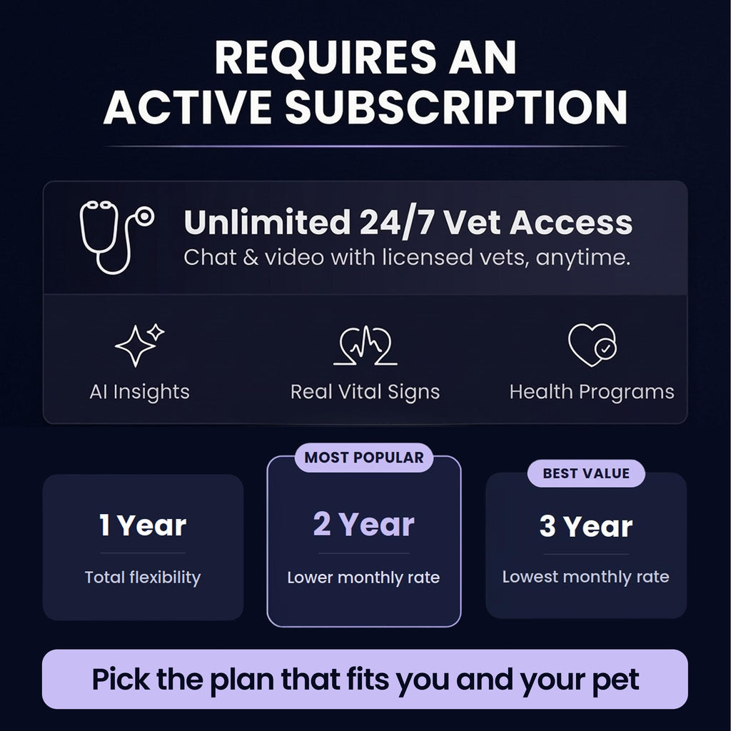 PetPace V3.0 AI Dog Health & GPS Monitoring Collar