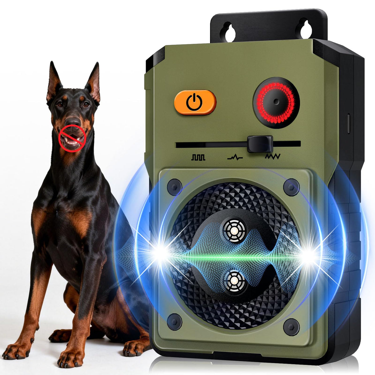 Rechargeable Ultrasonic Anti-Bark Dog Training Device