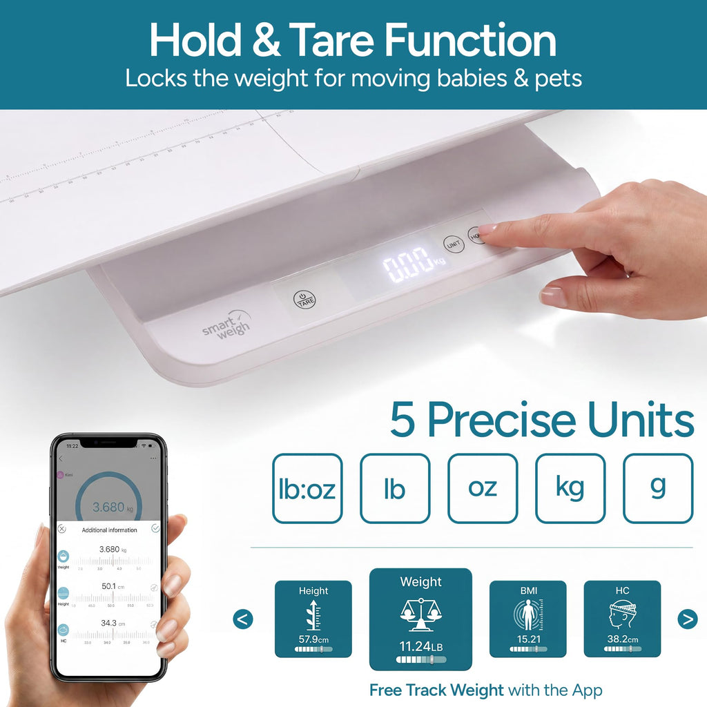 Baby & Parent Digital Scale for Home Weight Tracking
