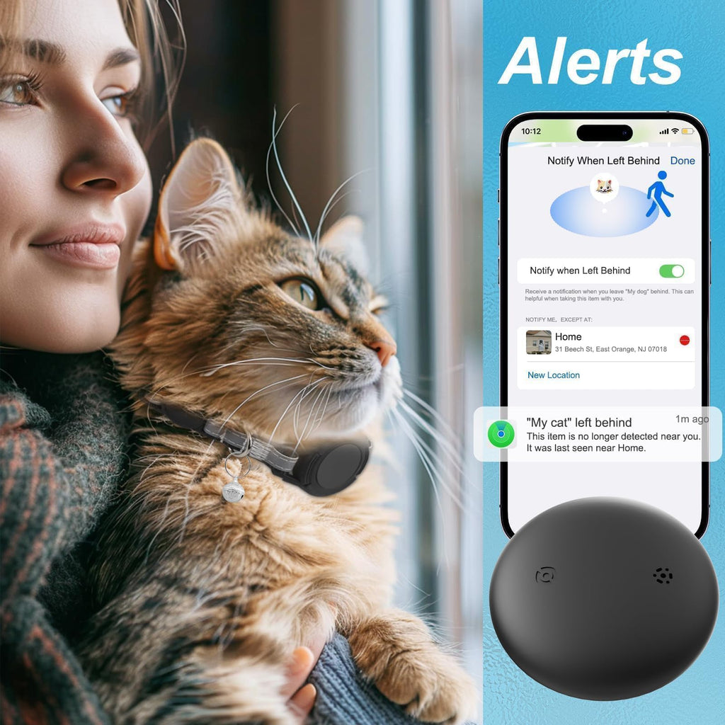 Smart Cat GPS Tracking Collar with Bluetooth for iOS & Android