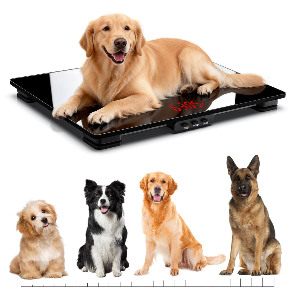 220 lb Digital Dog Scale with Smart Hold & Tare Function
