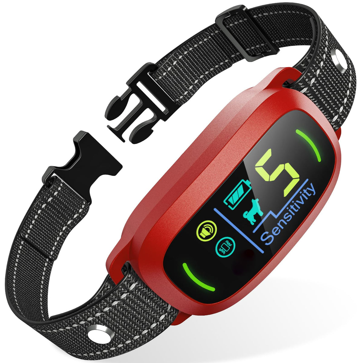 FAFAFROG Dog Bark Collar, Rechargeable Smart Collar, Anti Barking Training Collar with 5 Adjustable Sensitivity Beep Vibration, Bark Collar for Large Medium Small Dogs