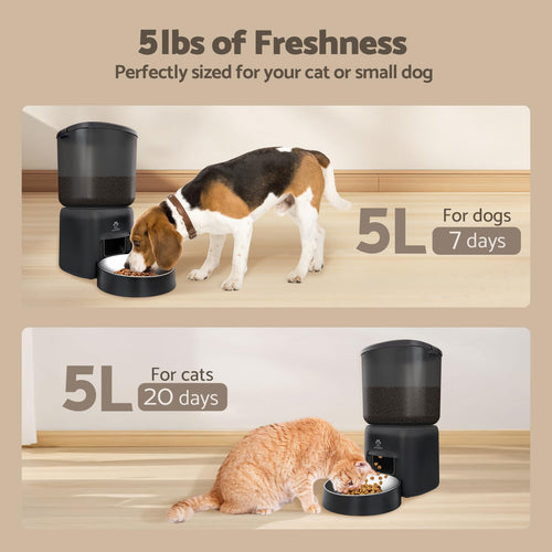 5L 5G WiFi Automatic Cat Feeder with App Control