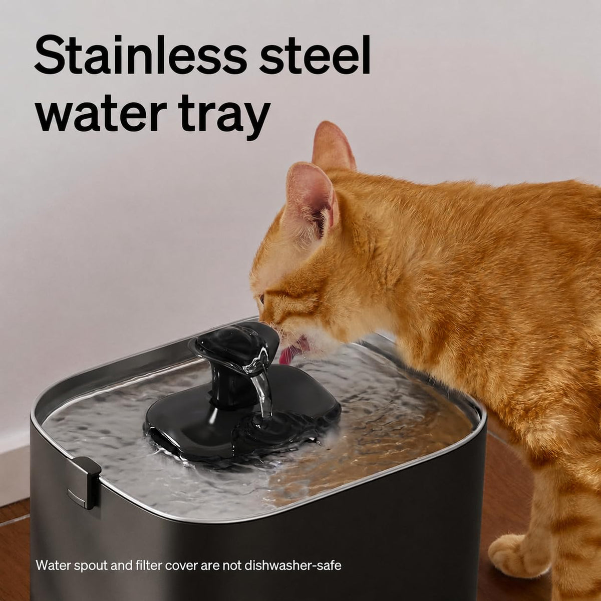 PETLIBRO Upgrade Cat Water Fountain Stainless Steel Tray, Dockstream 2 CatFountain Indoor, 3L/101oz Auto Cat Fountains, App Monitoring Pet Water Fountain Dog, 5G WiFi CatWater Dispenser(Pack of 8)
