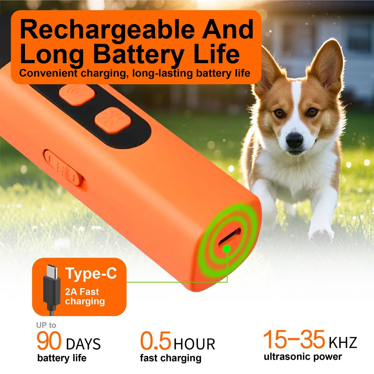 PAWCHUM Ultrasonic Anti-Bark Dog Training Deterrent