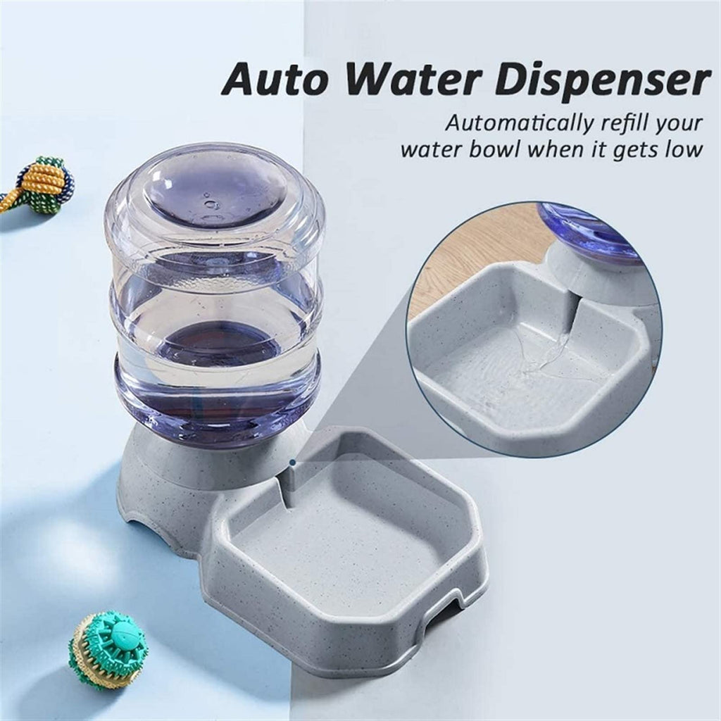 MENGKK Pet Water Dispenser Automatic Dog Feeder Waterer High Capacity Pet Food Bowl Gravity Water Dispenser for Dogs Cats 3.8 L Accessories