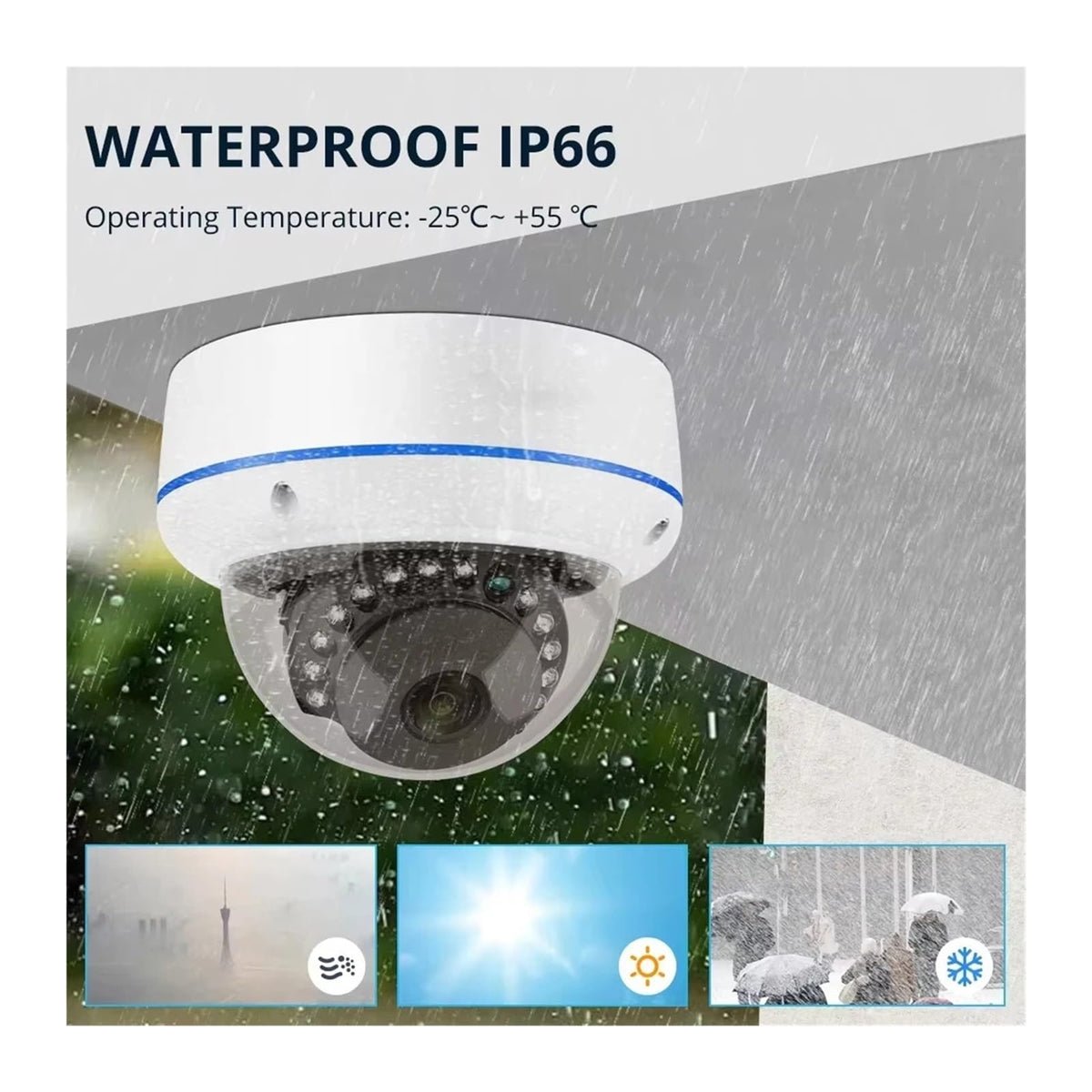 8CH 5MP POE IP Camera Surveillance System Outdoor Human Detection