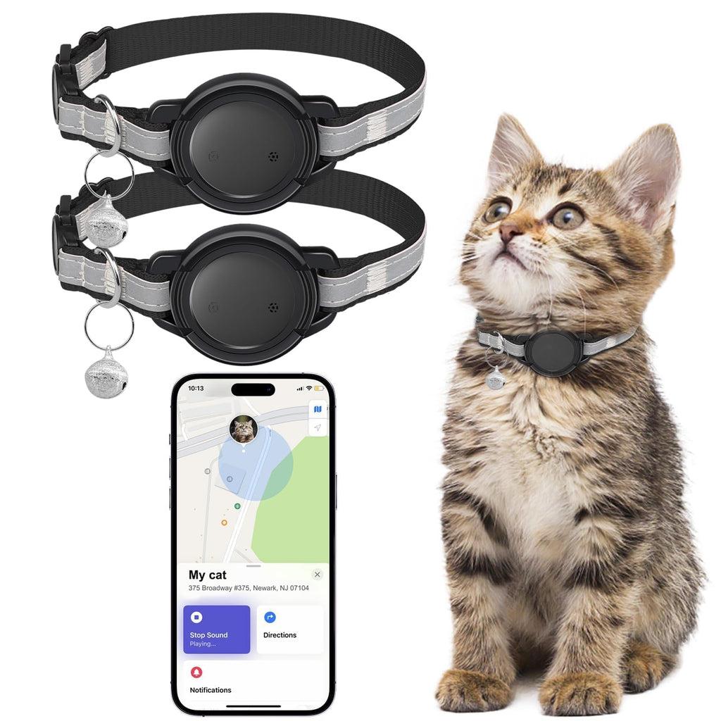Smart Cat GPS Tracking Collar with Bluetooth for iOS & Android