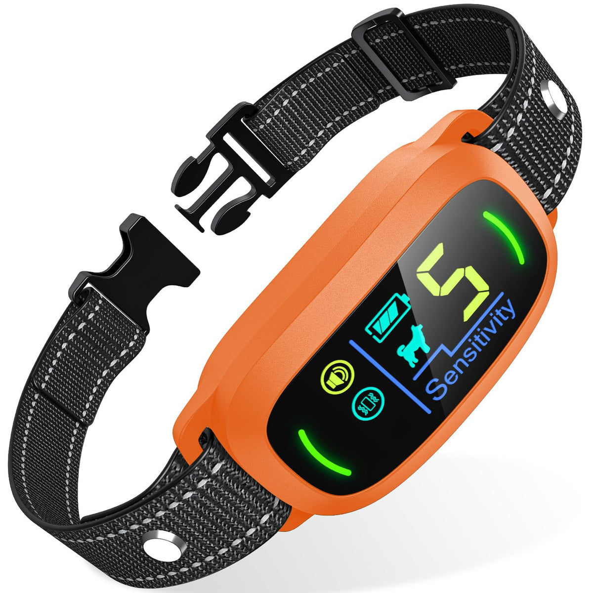 FAFAFROG Dog Bark Collar, Rechargeable Smart Collar, Anti Barking Training Collar with 5 Adjustable Sensitivity Beep Vibration, Bark Collar for Large Medium Small Dogs