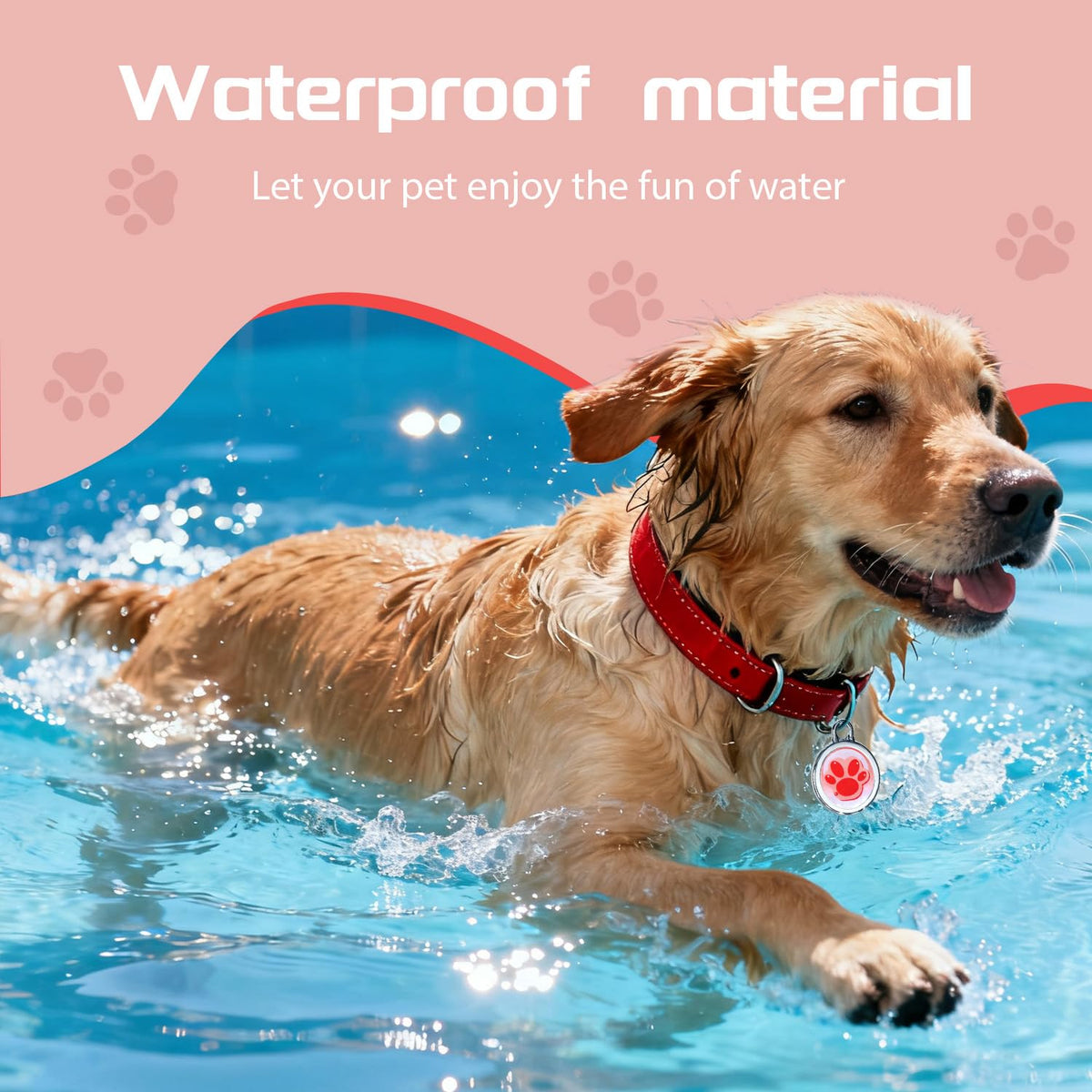 GPS Tracker for Dogs, Smart Dog Tracker with Real-Time Location