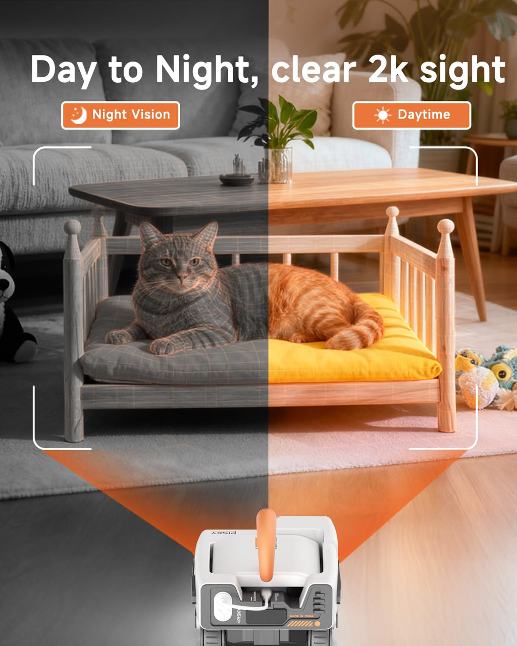 PICKFUN PMATE AI 2K Self-Moving Pet Camera Rover