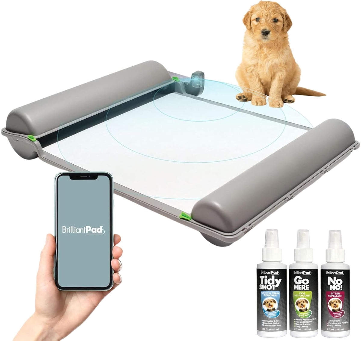 BrilliantPad Self-Cleaning Indoor Dog Potty for Puppies & Small Dogs
