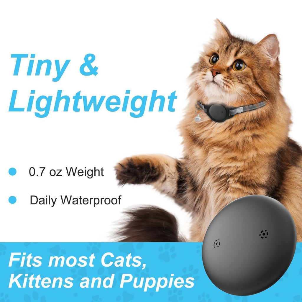 Smart Cat GPS Tracking Collar with Bluetooth for iOS & Android
