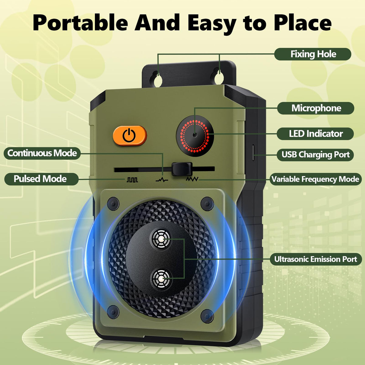 Rechargeable Ultrasonic Anti-Bark Dog Training Device