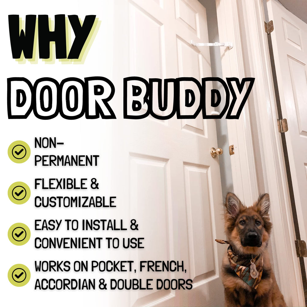 Door Buddy Adjustable Cat Door Latch & Dog-Proof Stopper