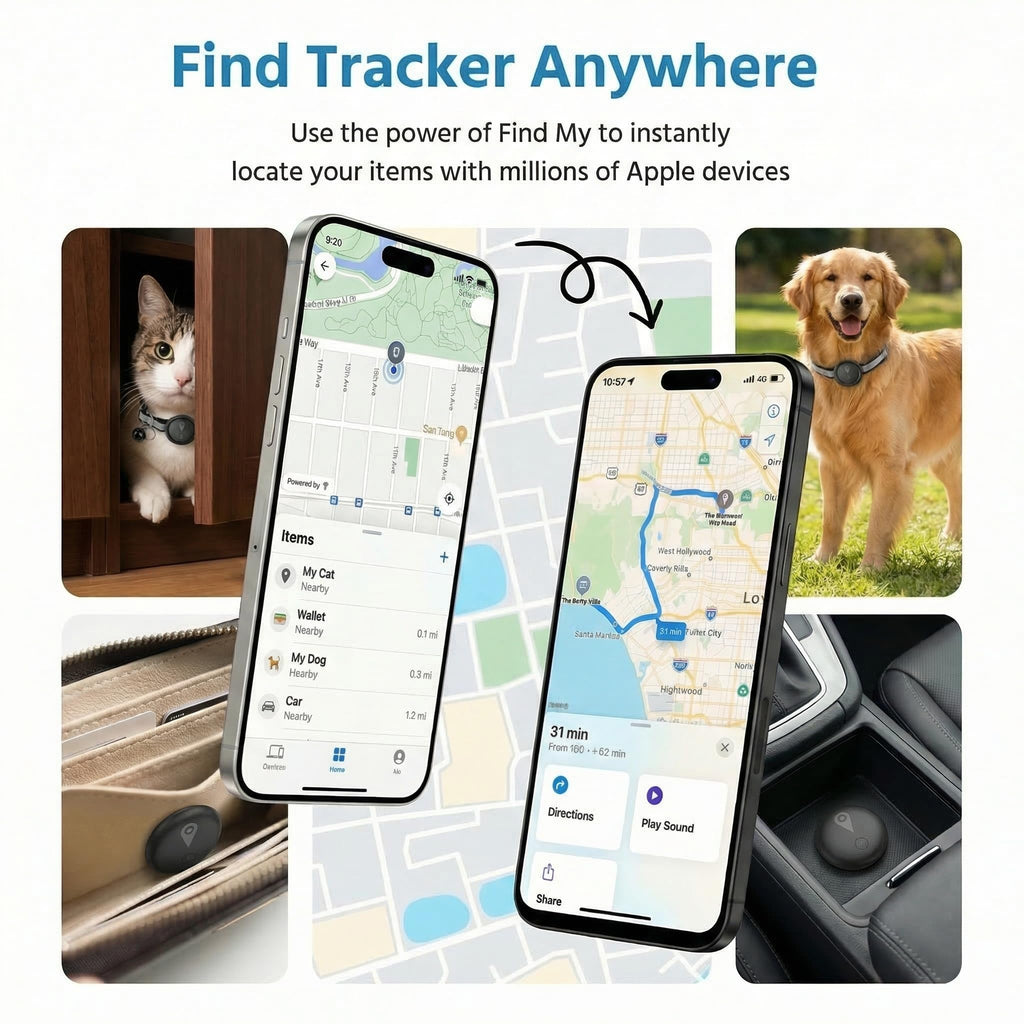 Smart GPS Pet Tracker Collar with Real-Time Location Tracking