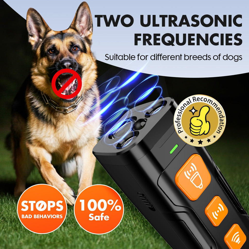 YUYQA 3X Ultrasonic Anti-Bark Dog Training Device