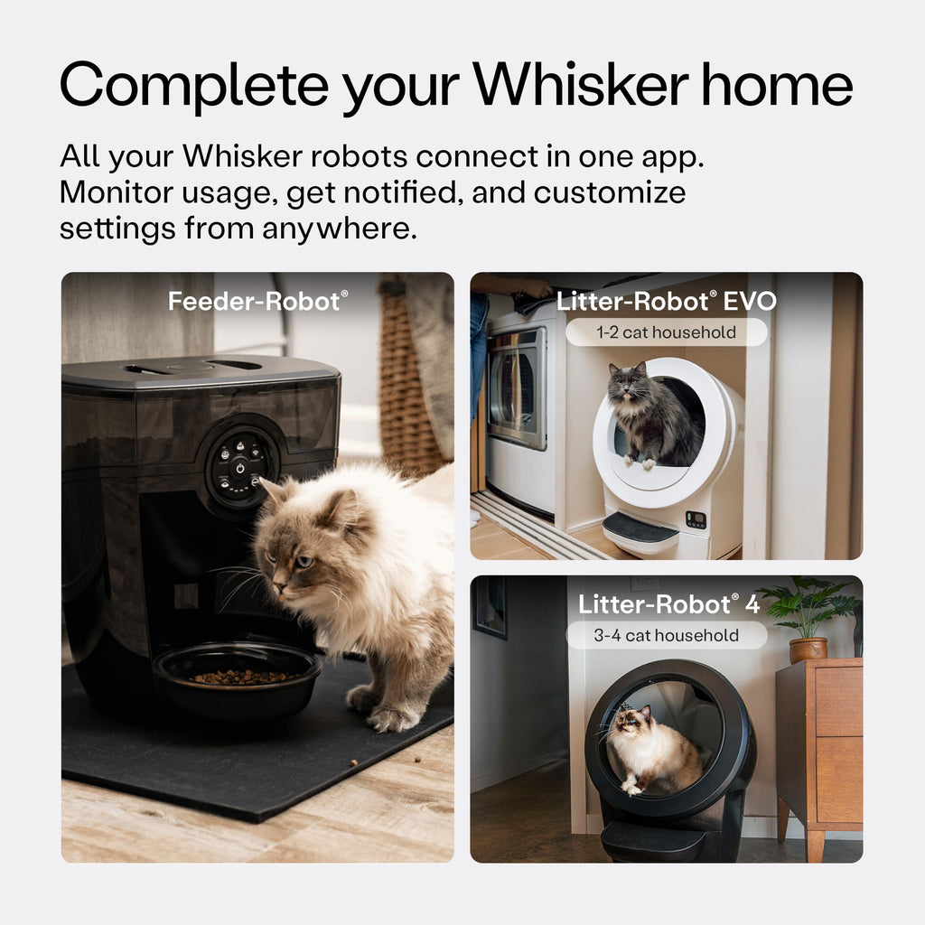 Whisker Feeder-Robot Smart Automatic Pet Feeder with App