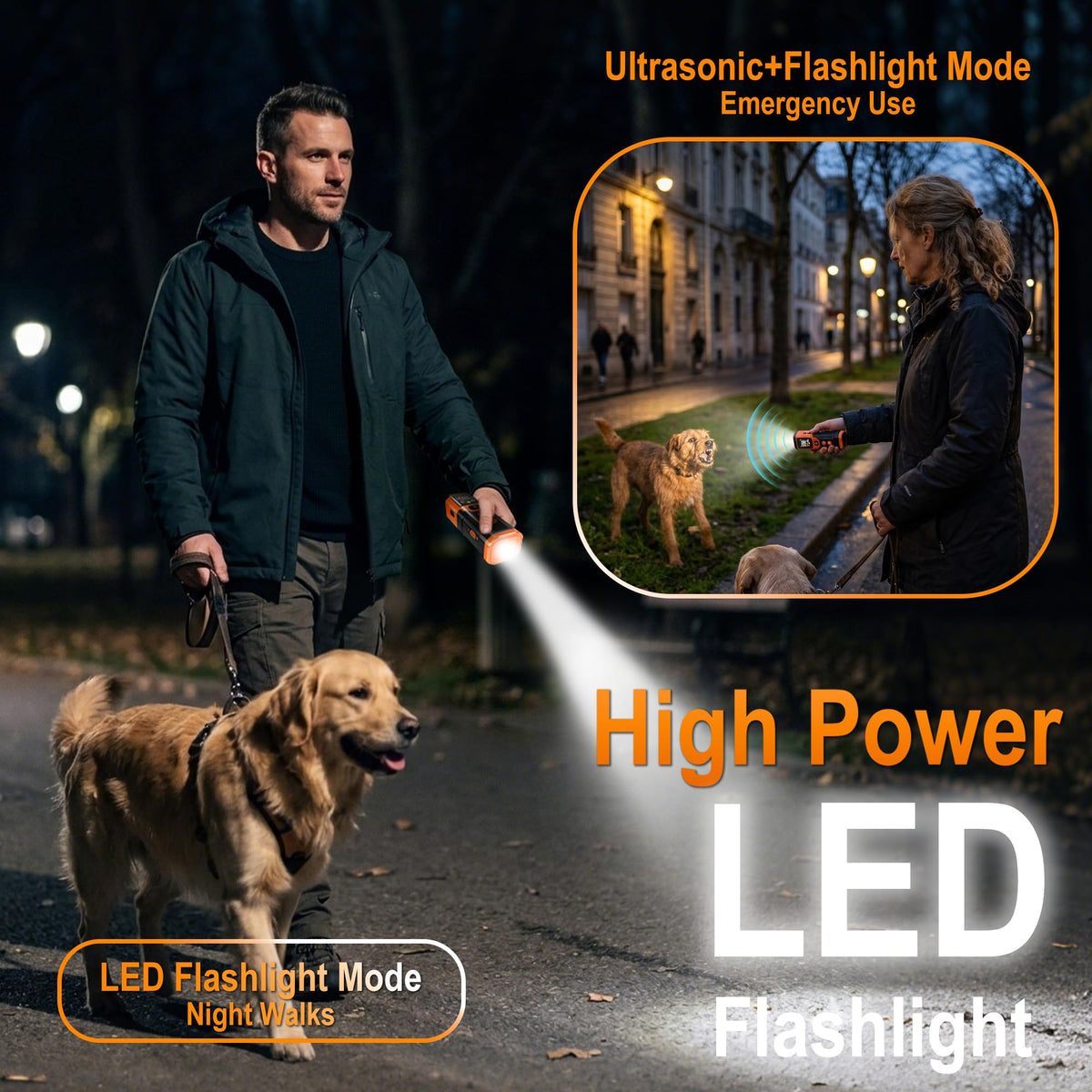 HEYERA 3X Ultrasonic Anti-Bark Dog Trainer with 5 Modes