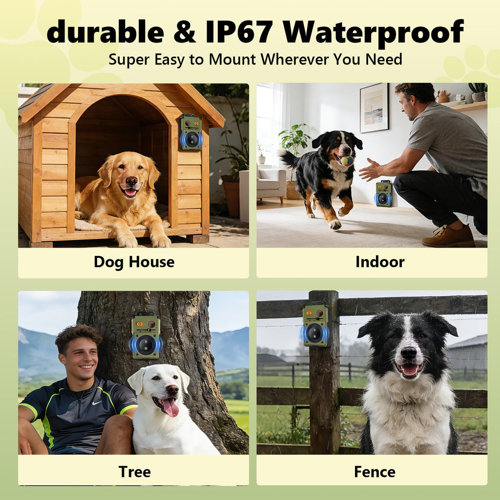 Rechargeable Ultrasonic Anti-Bark Dog Training Device