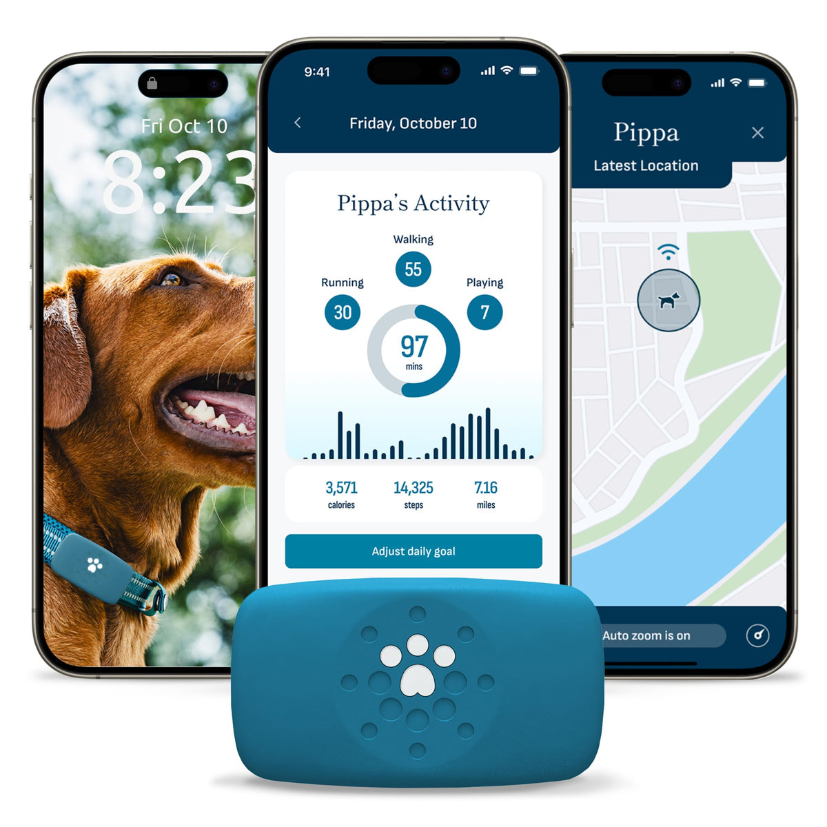 petivity Smart GPS and Activity Dog Tracker Tag