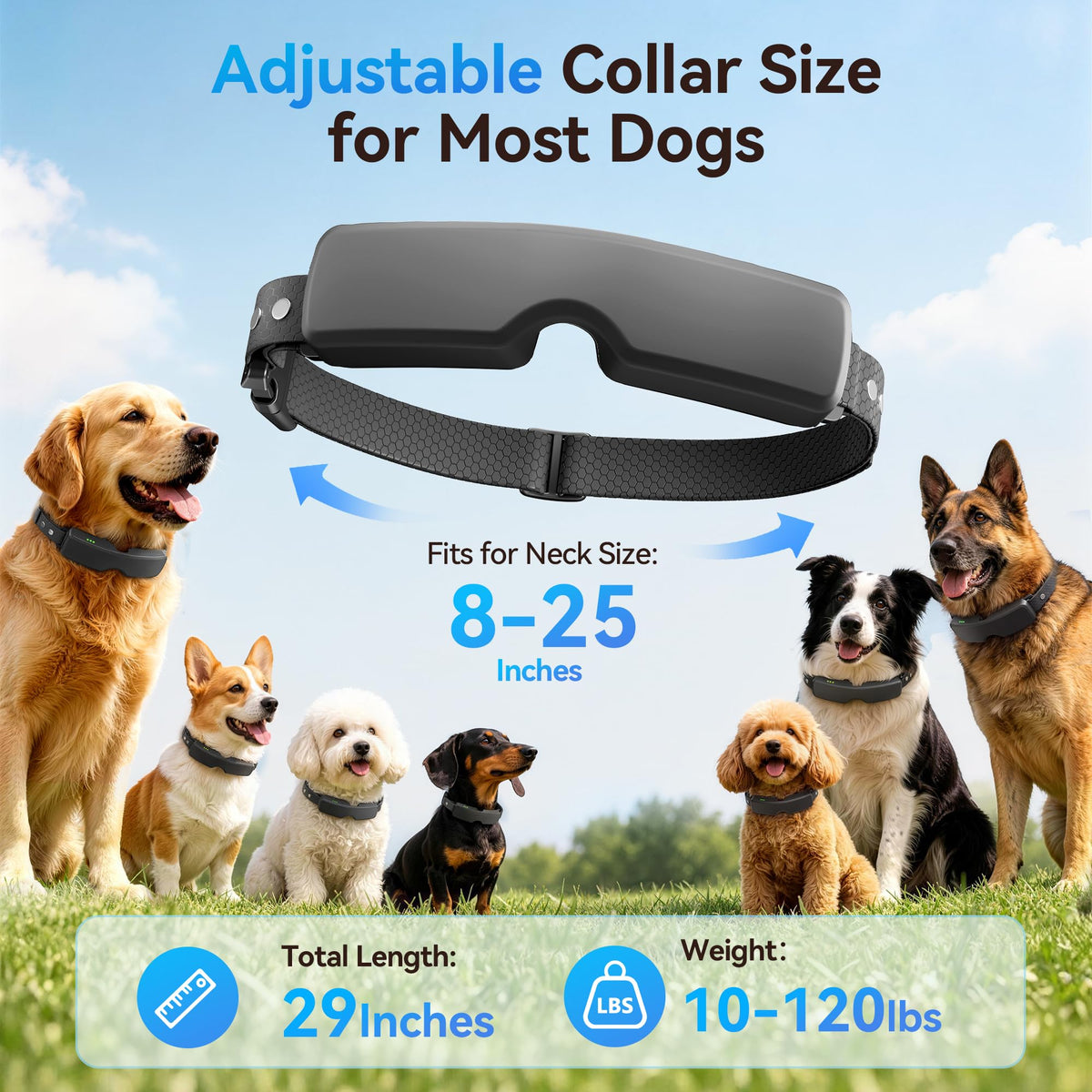 Thereye GPS Wireless Dog Fence Collar with App Control